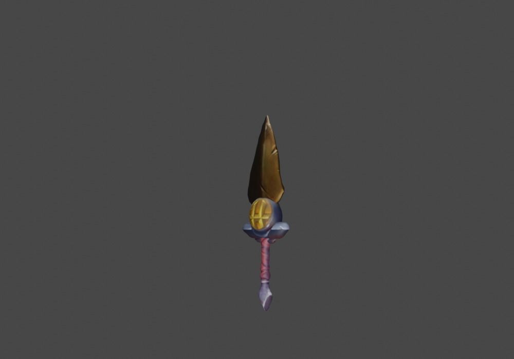 Zeloeman Sword A 45 Low-poly 3D model_17