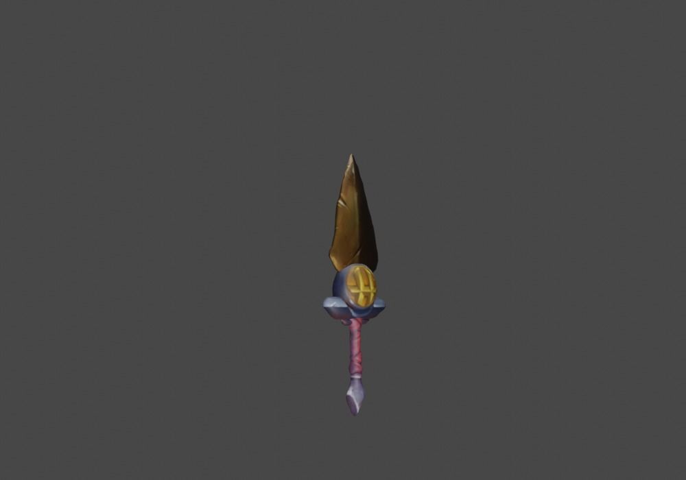 Zeloeman Sword A 45 Low-poly 3D model_8