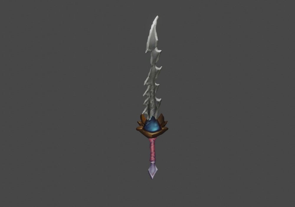 Zeloeman Sword A 40 Low-poly 3D model_1