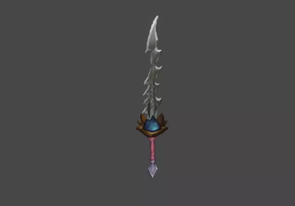 Zeloeman Sword A 40 Low-poly 3D model_0