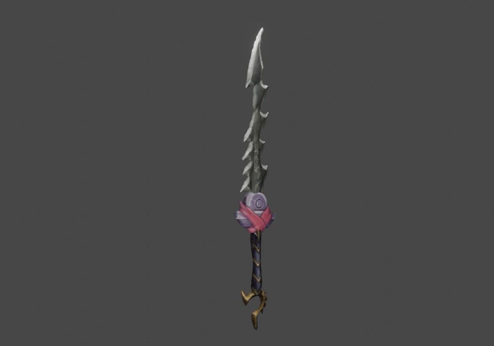 Zeloeman Sword A 36 Low-poly 3D model_7