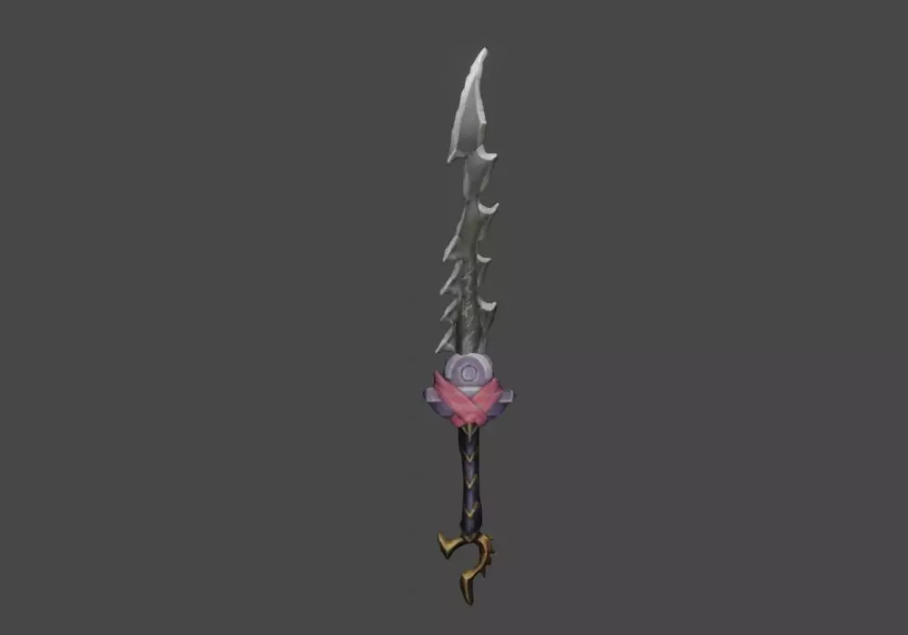 Zeloeman Sword A 36 Low-poly 3D model_0