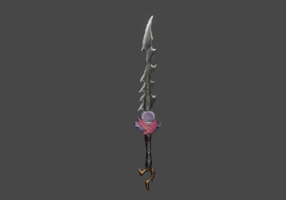 Zeloeman Sword A 36 Low-poly 3D model_5