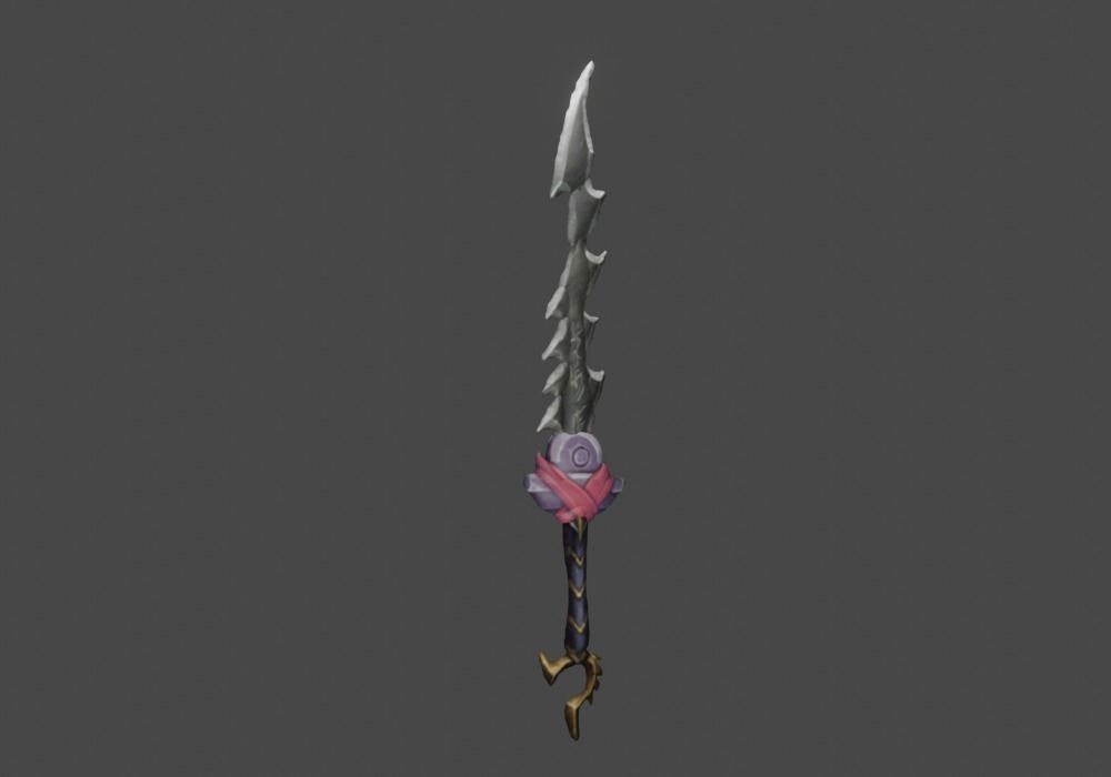 Zeloeman Sword A 36 Low-poly 3D model_6