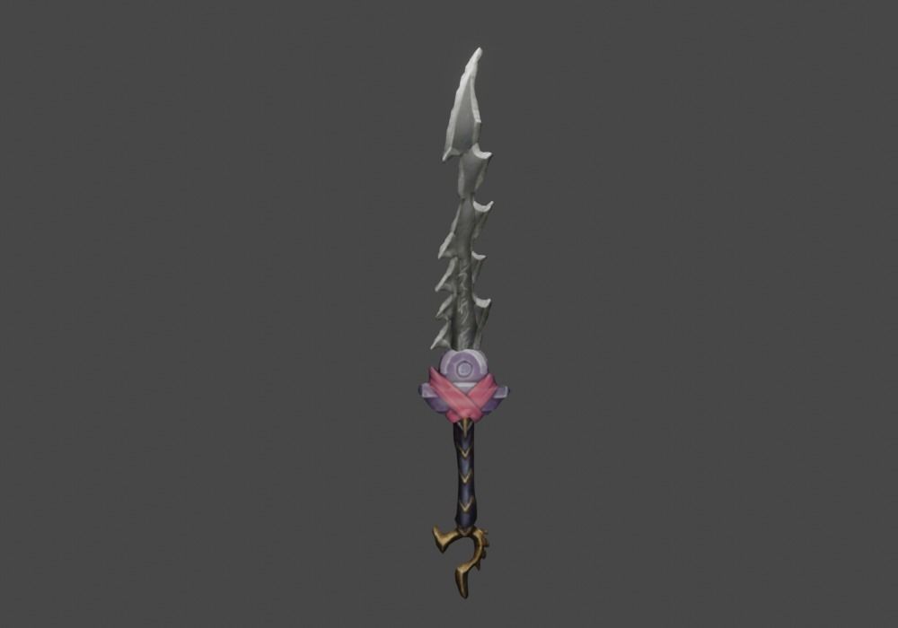 Zeloeman Sword A 36 Low-poly 3D model_2