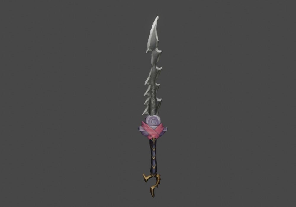 Zeloeman Sword A 36 Low-poly 3D model_4