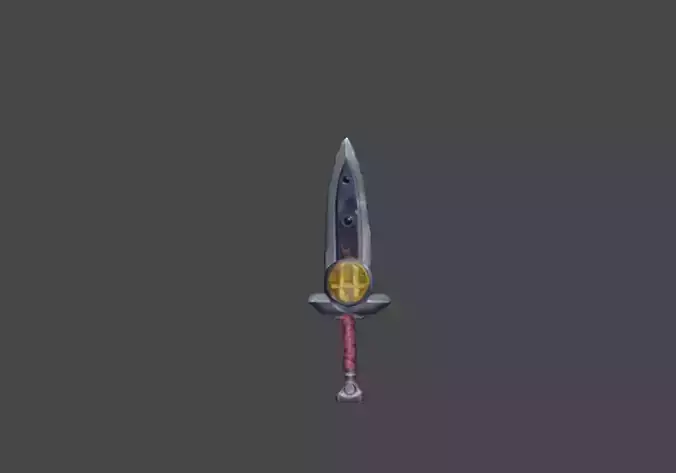 Zeloeman Sword A 19 Low-poly 3D model
