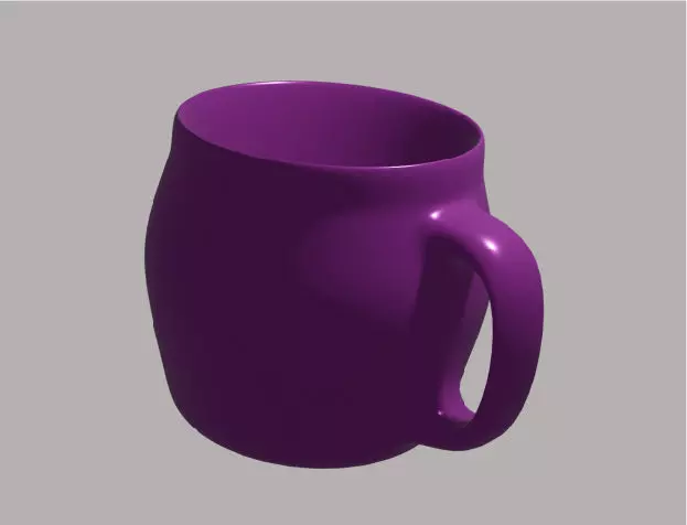  hollow mug model Free 3D model_0