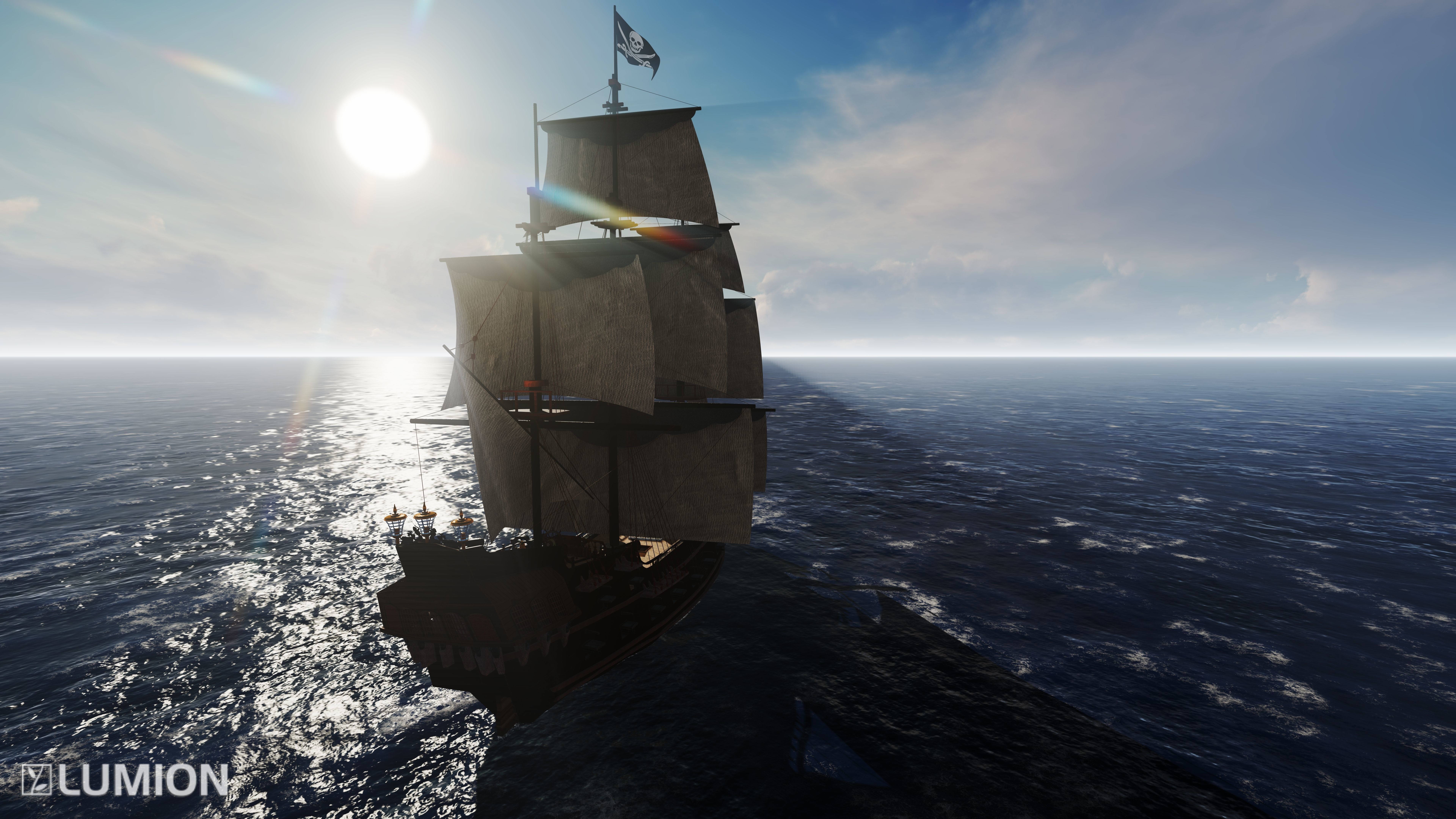 BlackPearl Ship 3D Model 3D print model_1