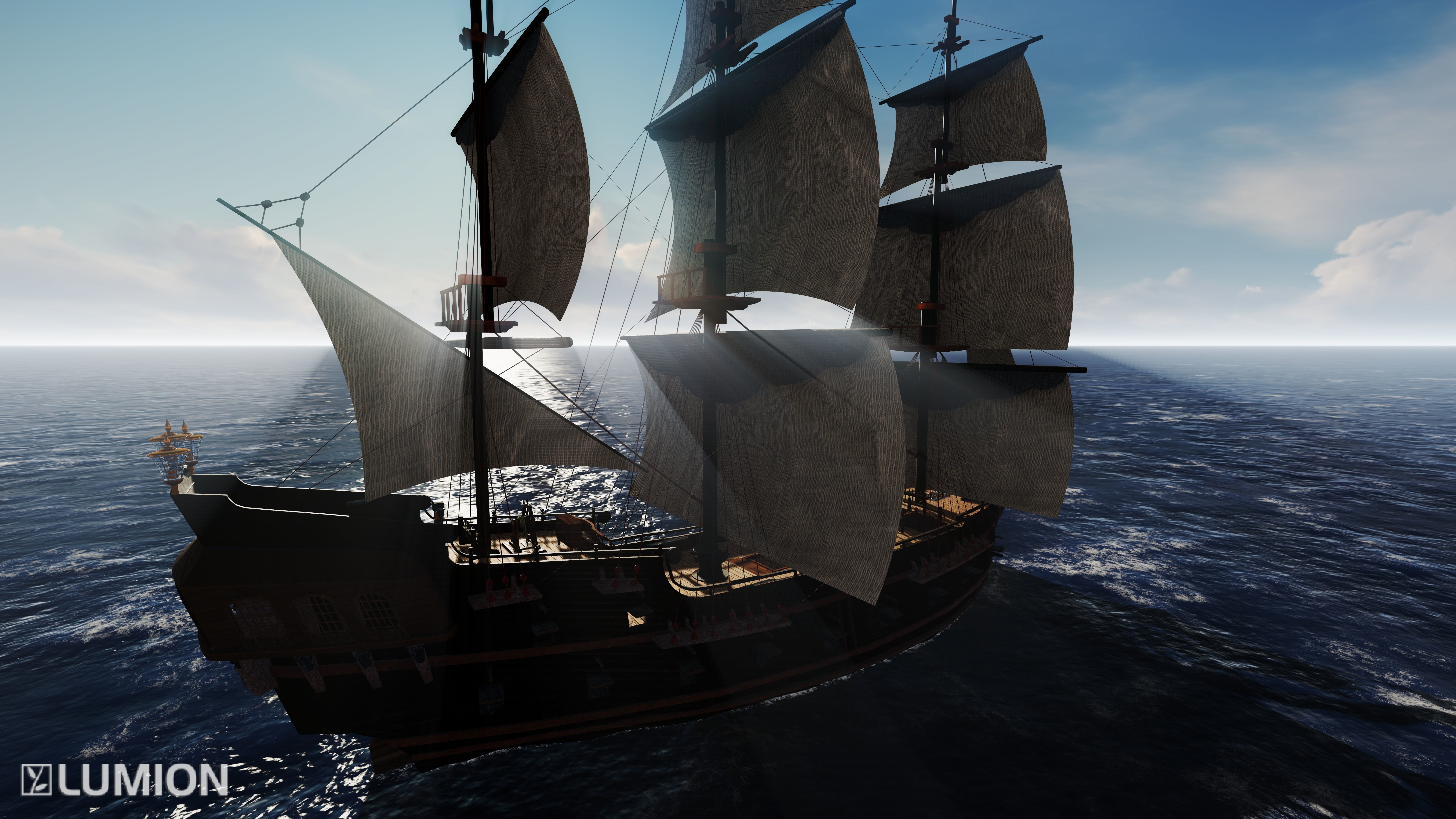 BlackPearl Ship 3D Model 3D print model_2