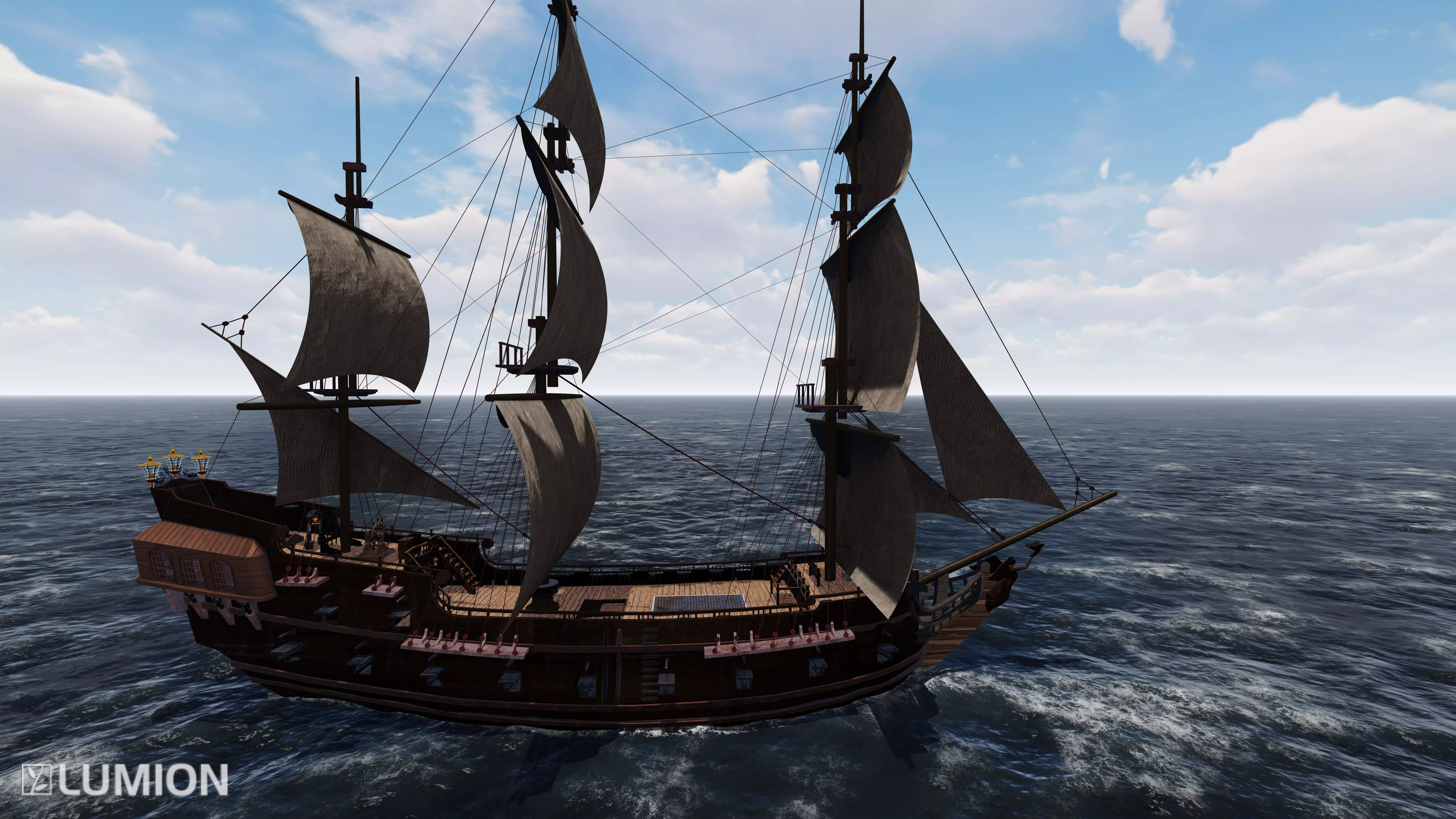 BlackPearl Ship 3D Model 3D print model_0