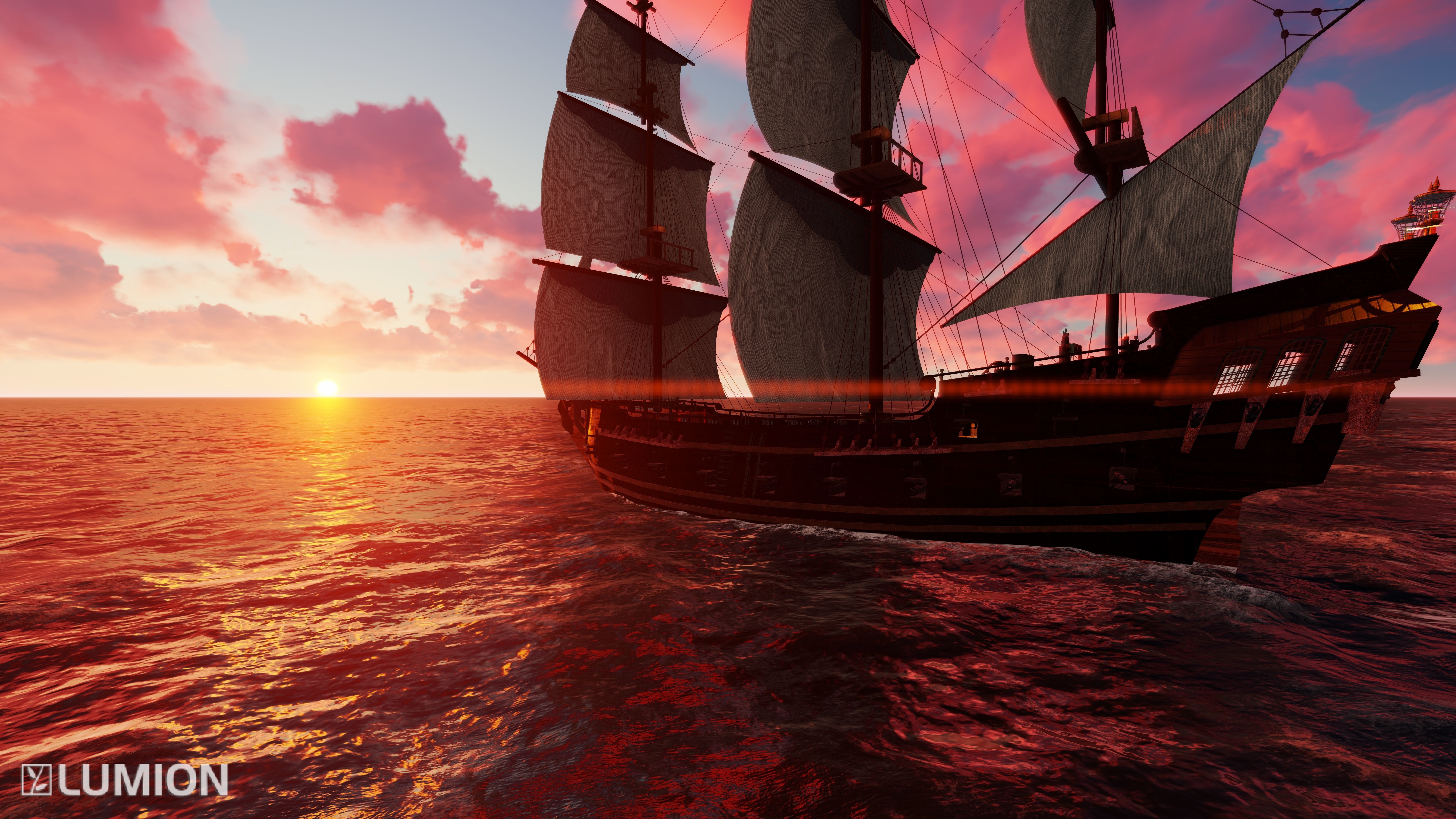 BlackPearl Ship 3D Model 3D print model_6