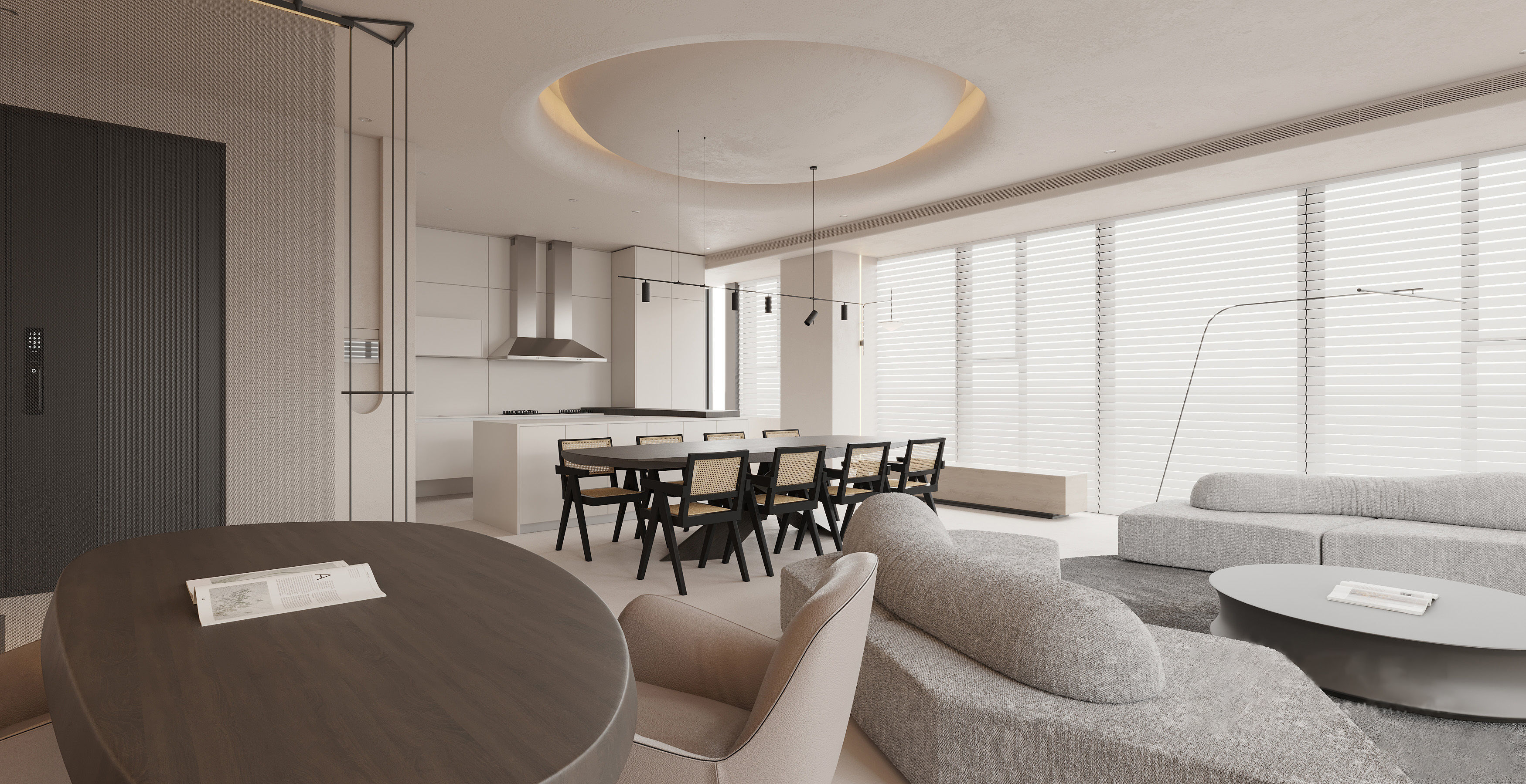 Living Room Interior Scene for 3DMAX and Corona Renderer  3D model_4