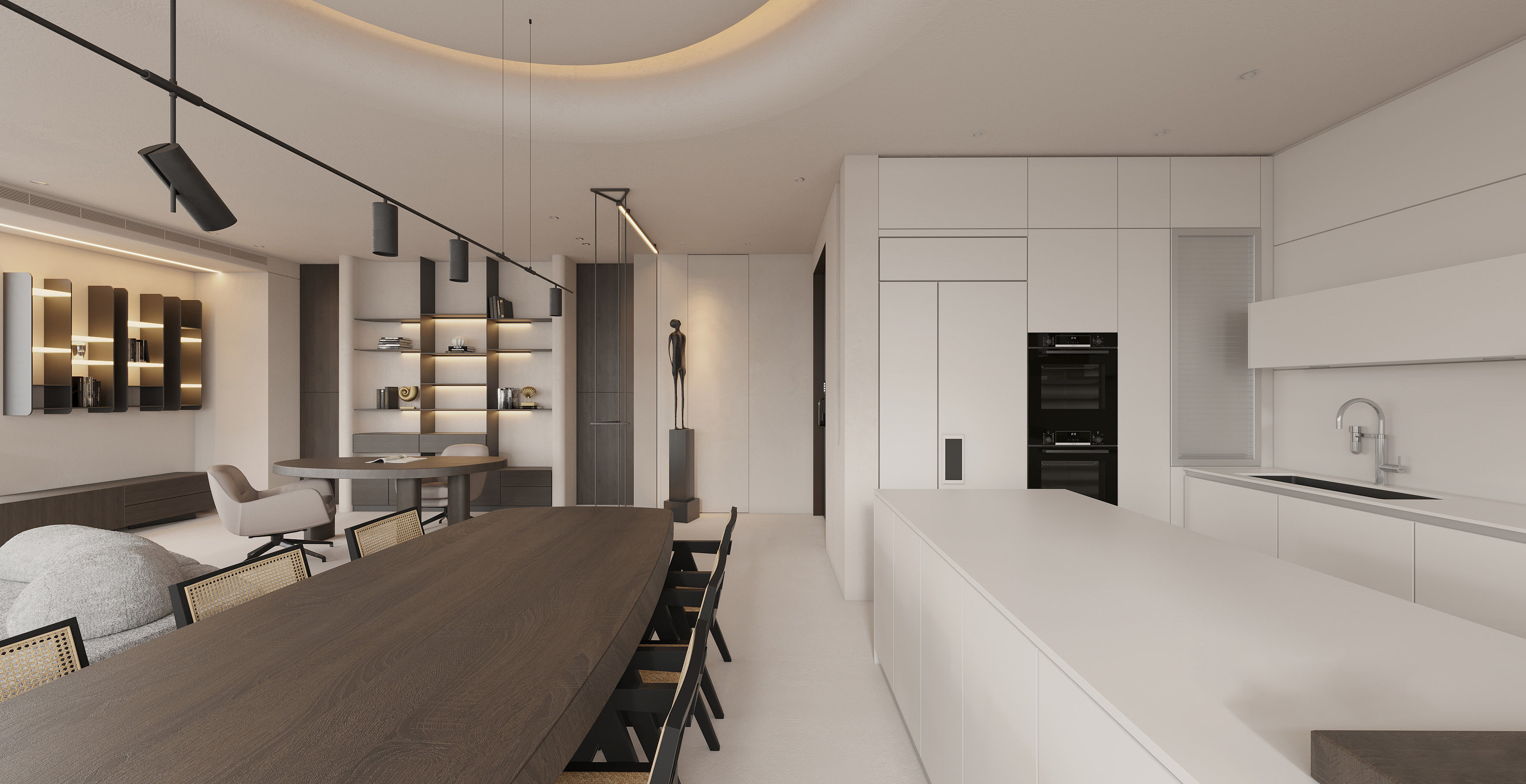 Living Room Interior Scene for 3DMAX and Corona Renderer  3D model_5