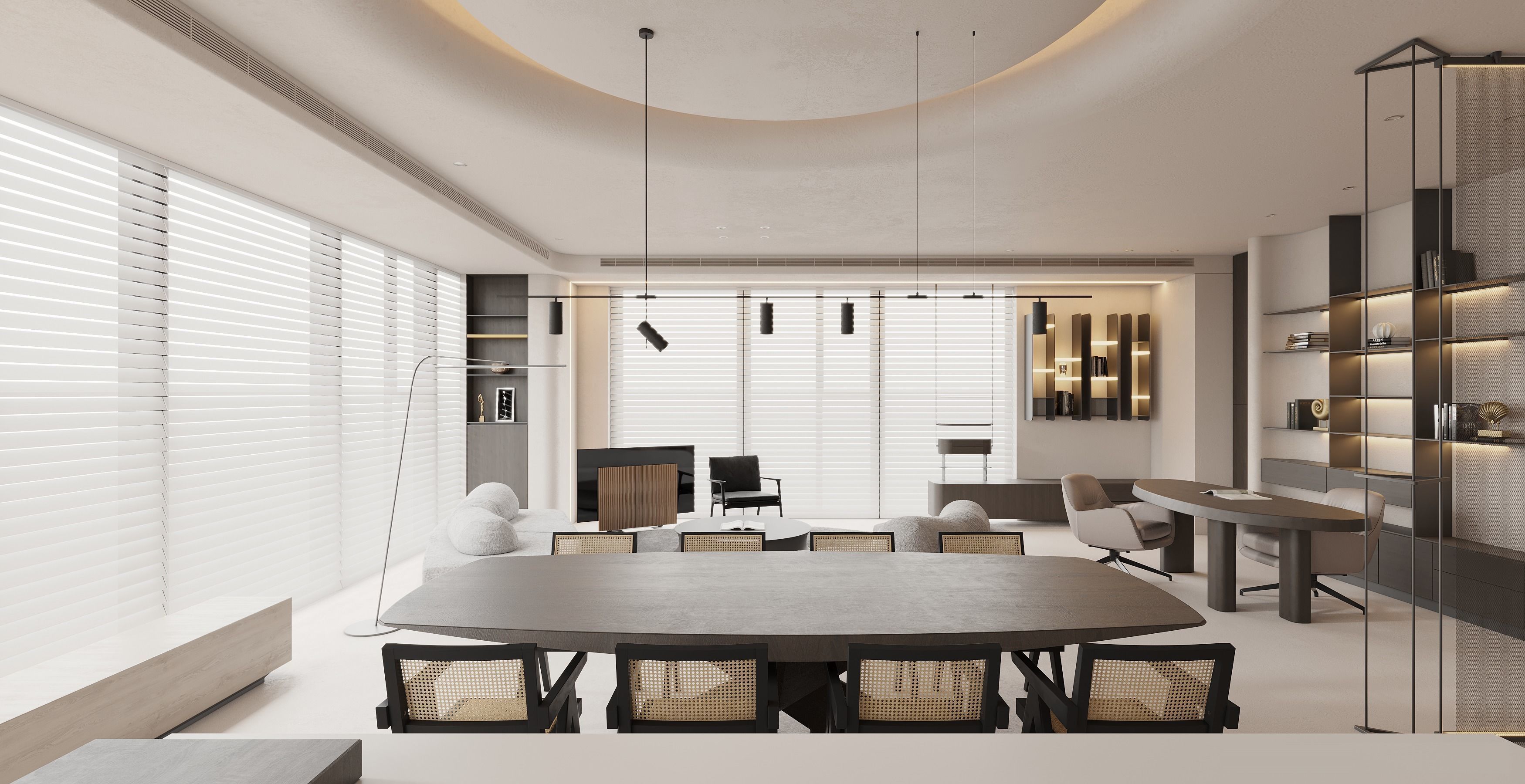 Living Room Interior Scene for 3DMAX and Corona Renderer  3D model_2