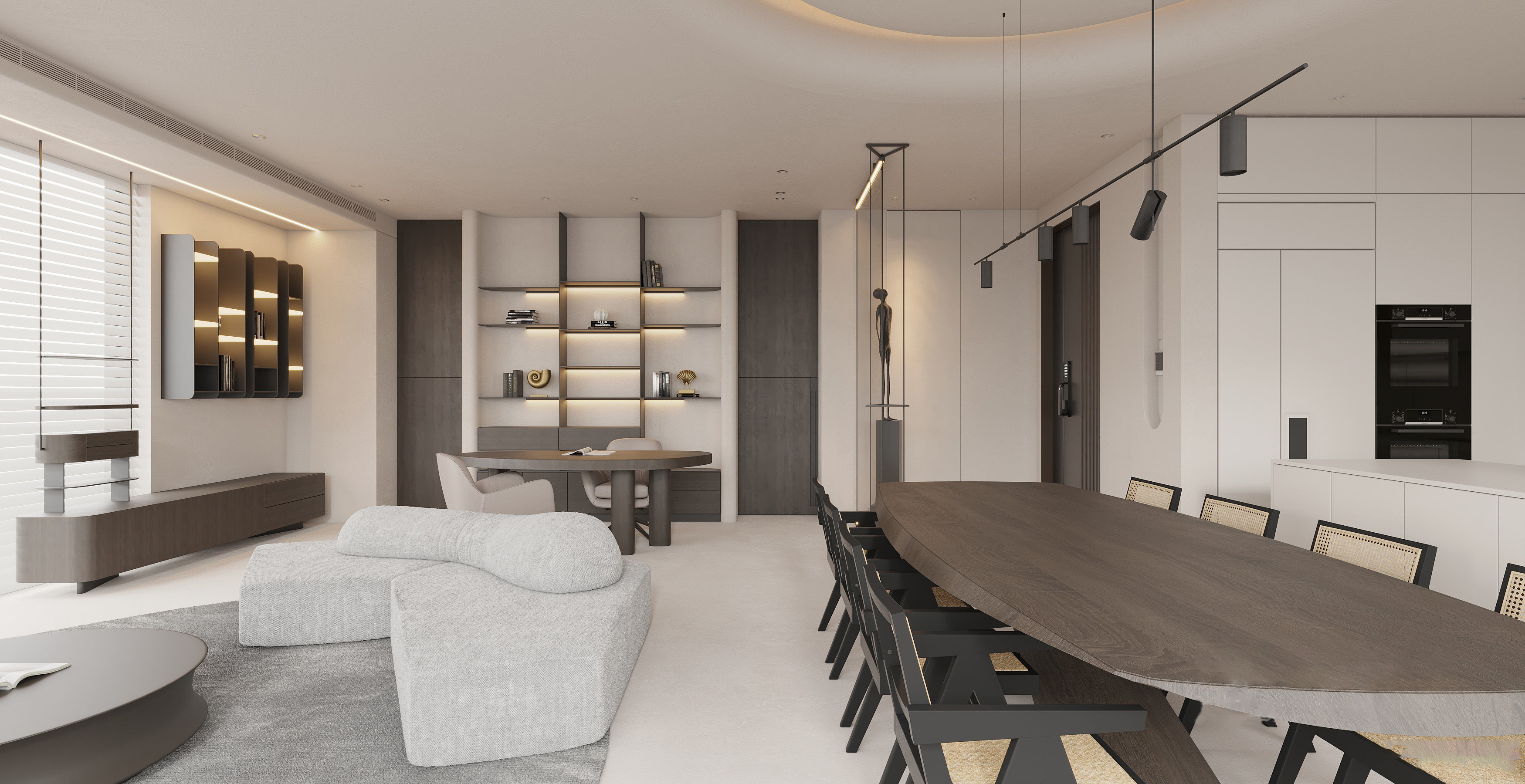 Living Room Interior Scene for 3DMAX and Corona Renderer  3D model_3