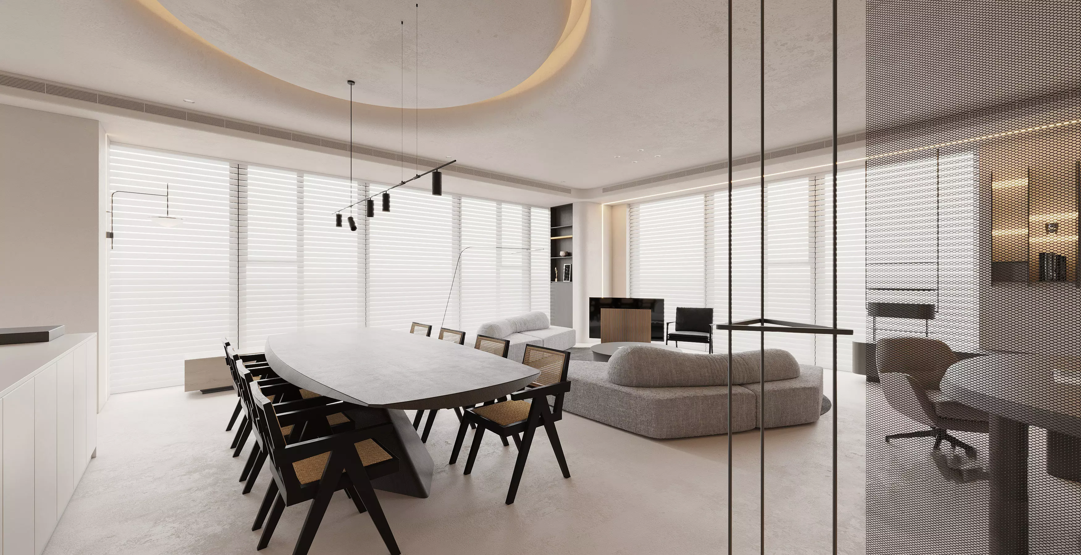 Living Room Interior Scene for 3DMAX and Corona Renderer  3D model_0