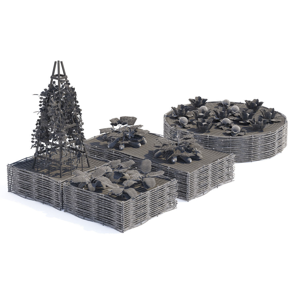 Kitchen garden vol 3 3D model_1