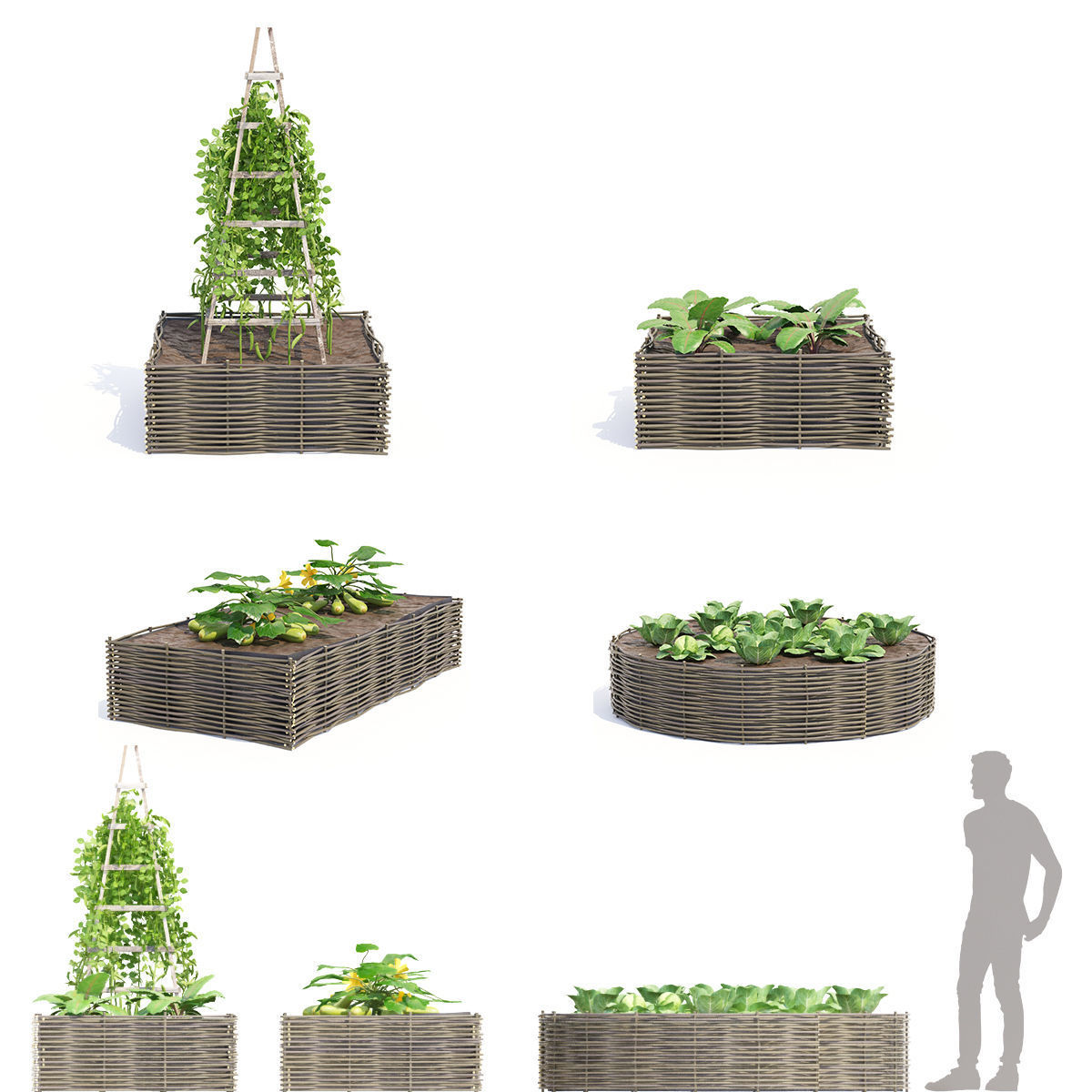 Kitchen garden vol 3 3D model_2