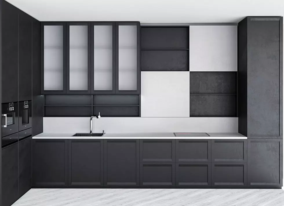 Anthracite Kitchen Design Free 3D Model Free low-poly 3D model