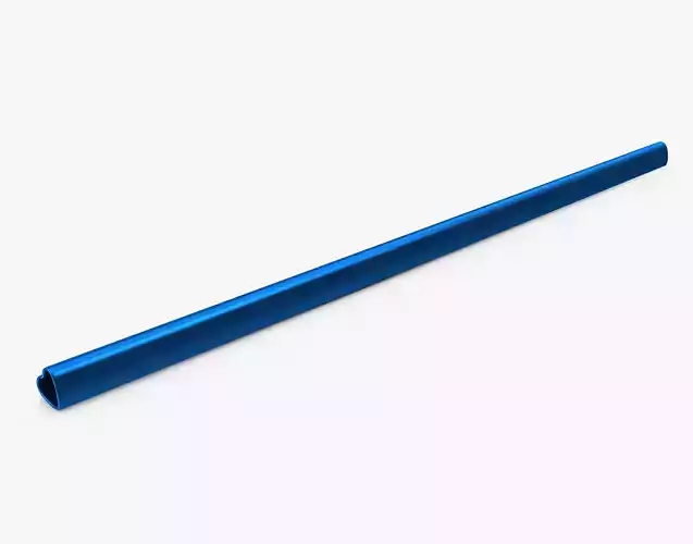 Heart Shaped Drinking Straw blue