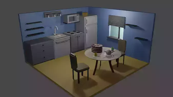 kitchen with table and chairs