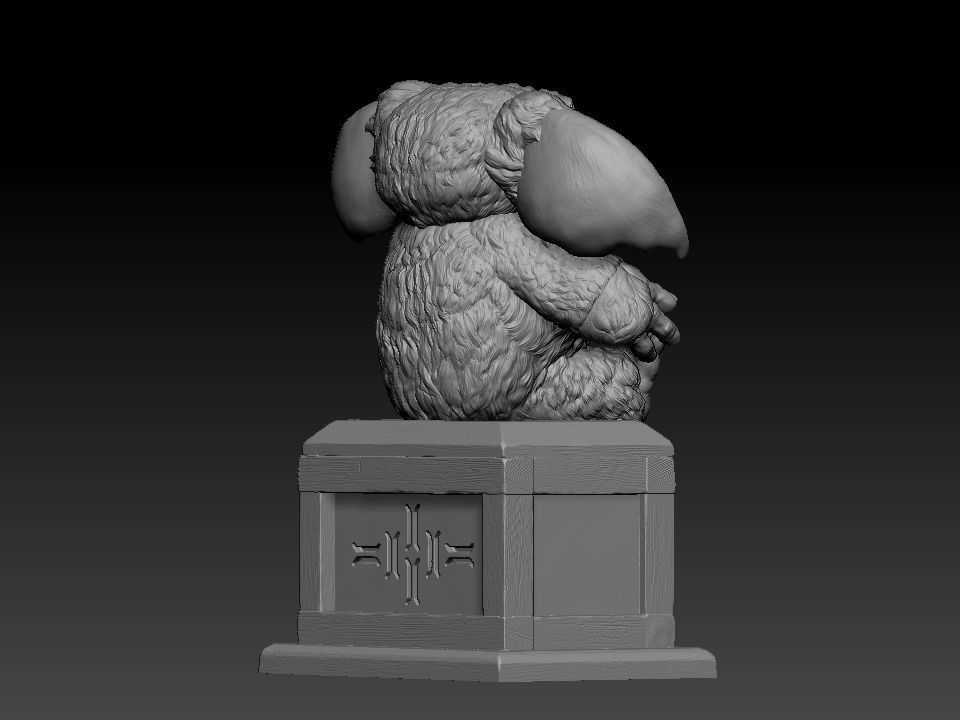 Gizmo teddy bear 3D print model_10