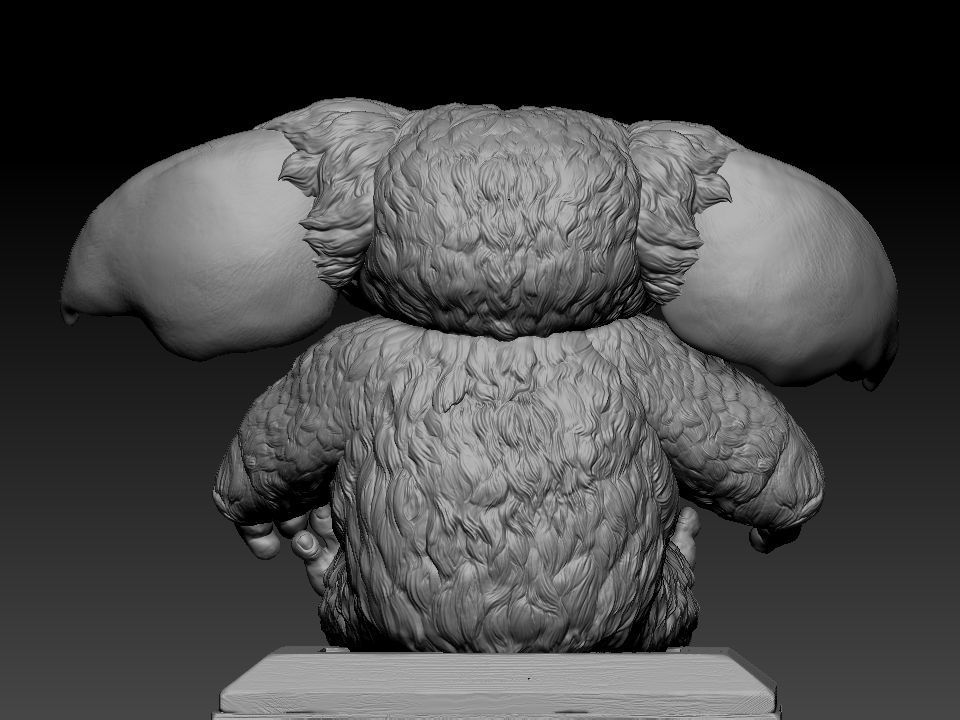 Gizmo teddy bear 3D print model_30