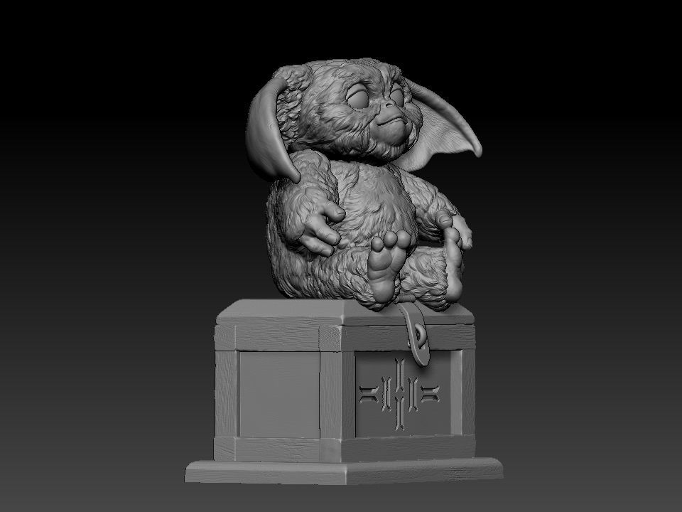 Gizmo teddy bear 3D print model_6