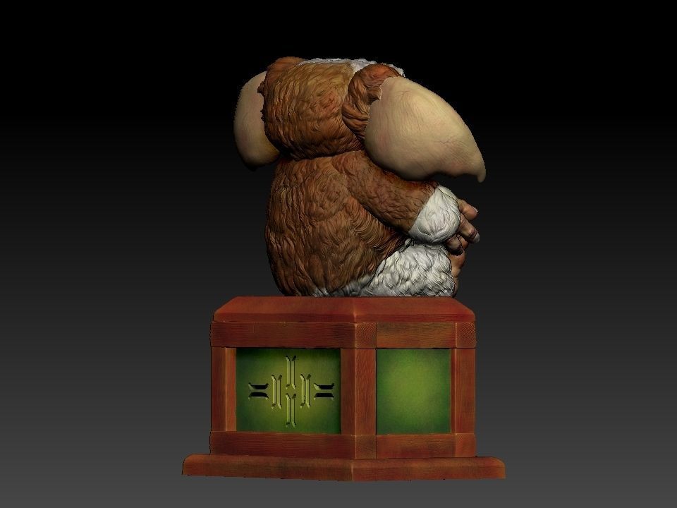 Gizmo teddy bear 3D print model_9