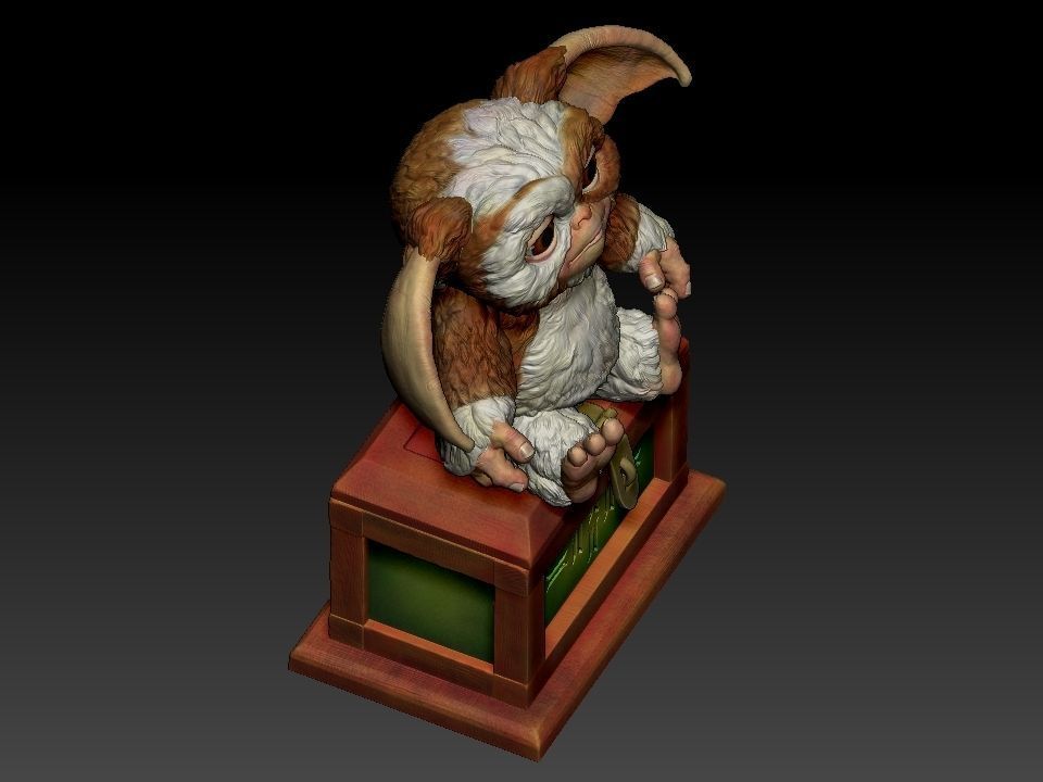 Gizmo teddy bear 3D print model_57