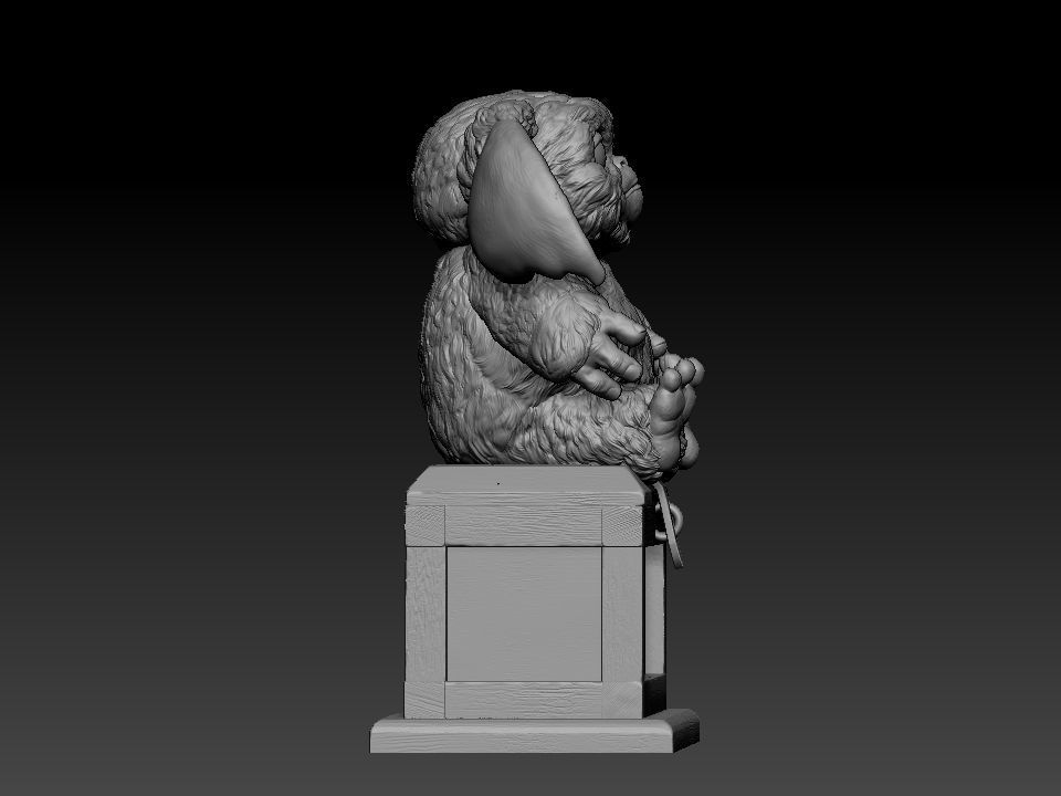 Gizmo teddy bear 3D print model_8