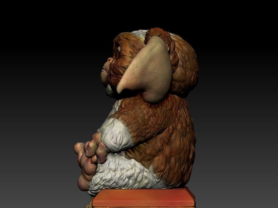 Gizmo teddy bear 3D print model_33