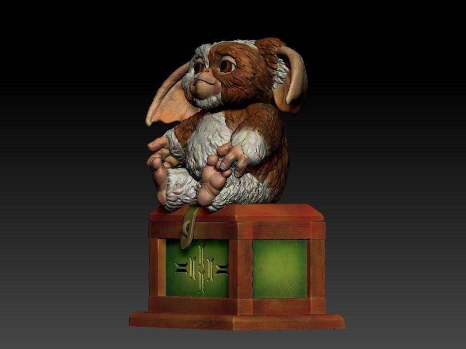 Gizmo teddy bear 3D print model_17