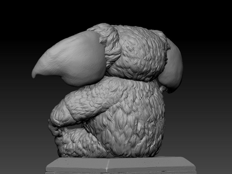 Gizmo teddy bear 3D print model_32