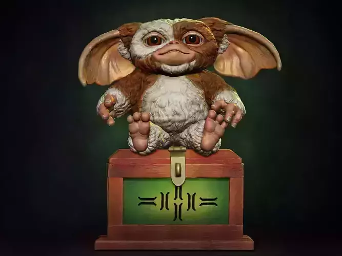 Gizmo teddy bear 3D print model
