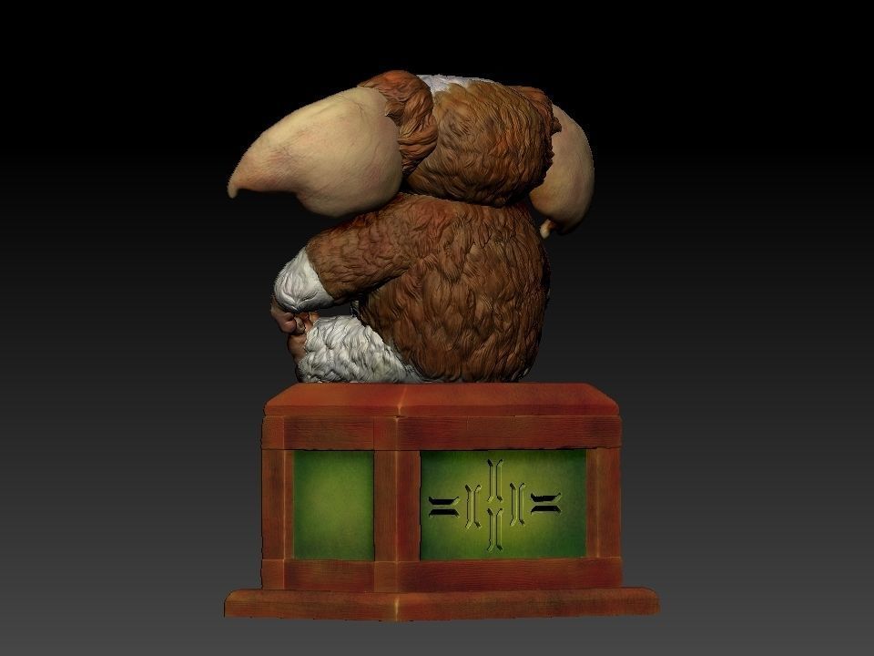 Gizmo teddy bear 3D print model_13