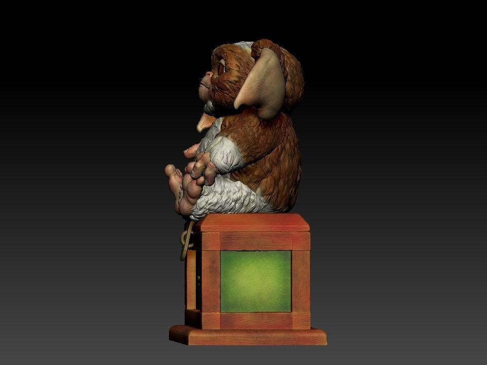 Gizmo teddy bear 3D print model_15
