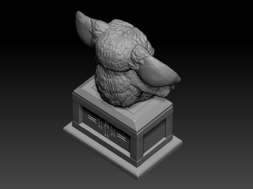 Gizmo teddy bear 3D print model_62