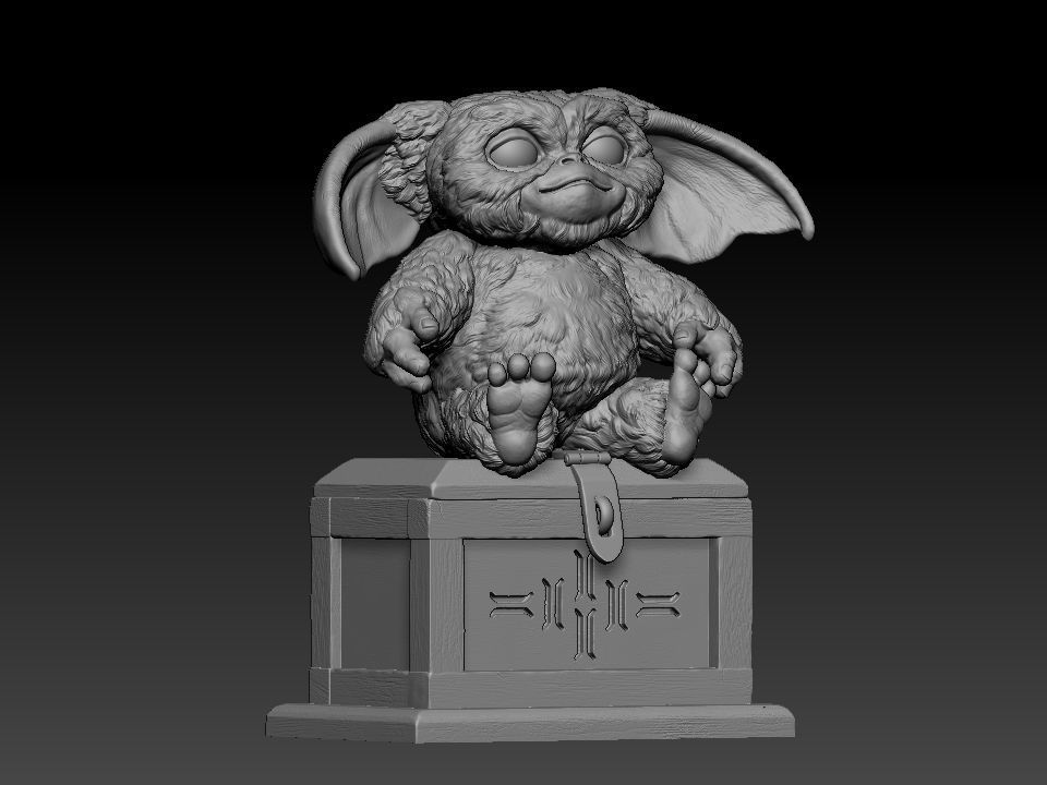 Gizmo teddy bear 3D print model_4