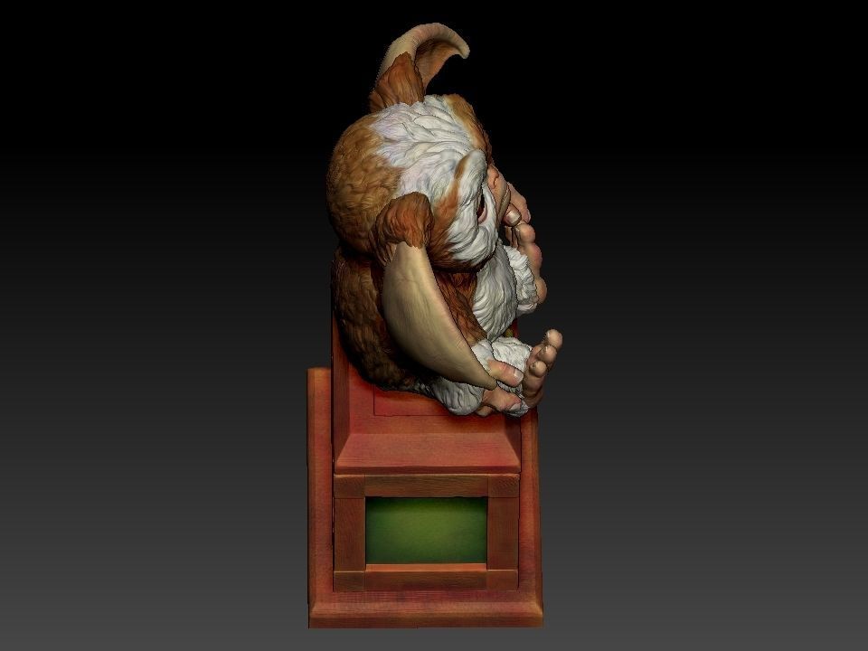 Gizmo teddy bear 3D print model_59