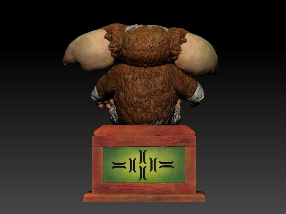 Gizmo teddy bear 3D print model_11