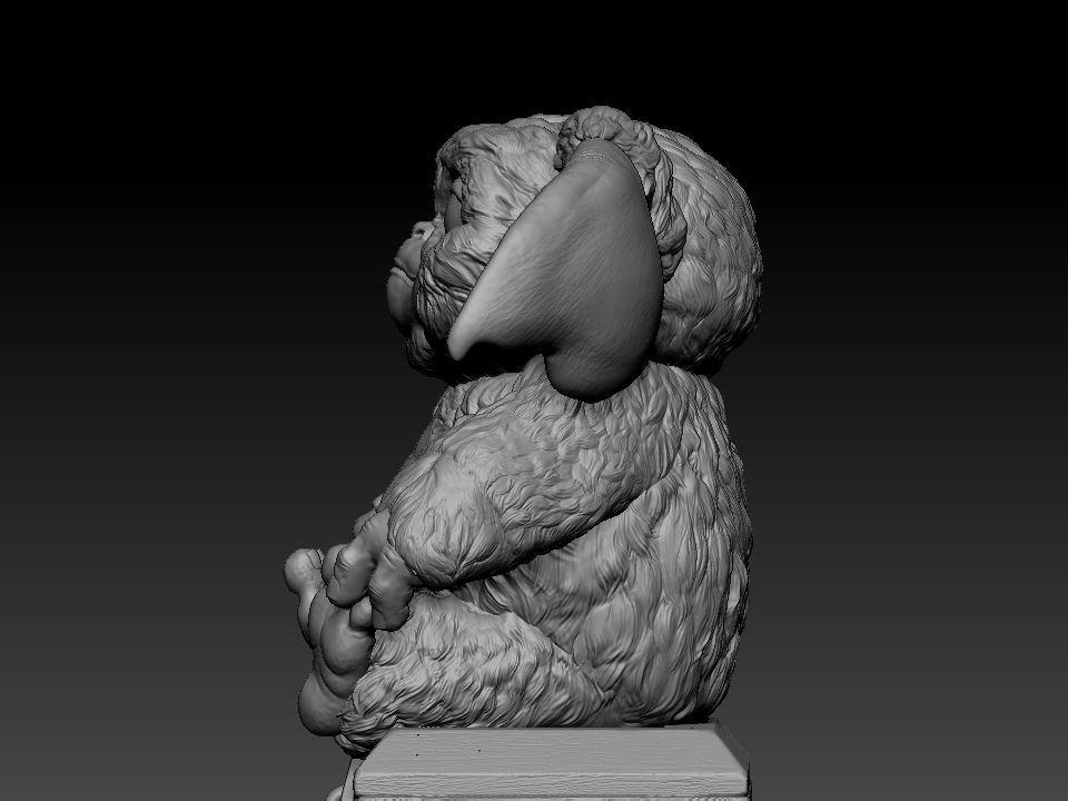 Gizmo teddy bear 3D print model_34