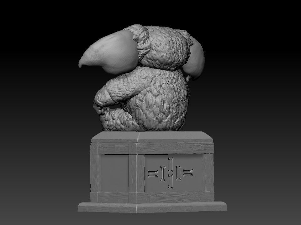 Gizmo teddy bear 3D print model_14