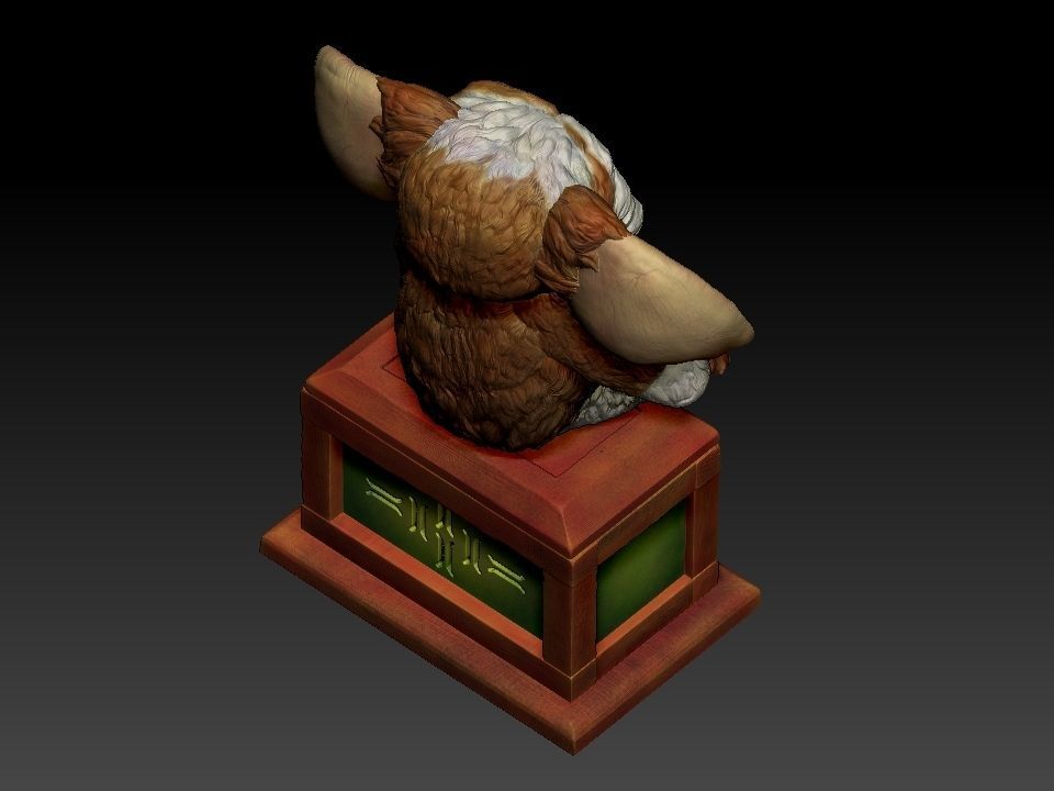 Gizmo teddy bear 3D print model_61