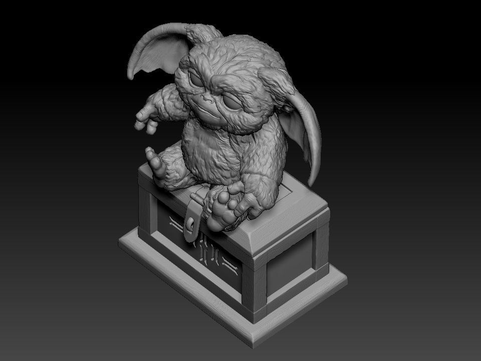 Gizmo teddy bear 3D print model_70