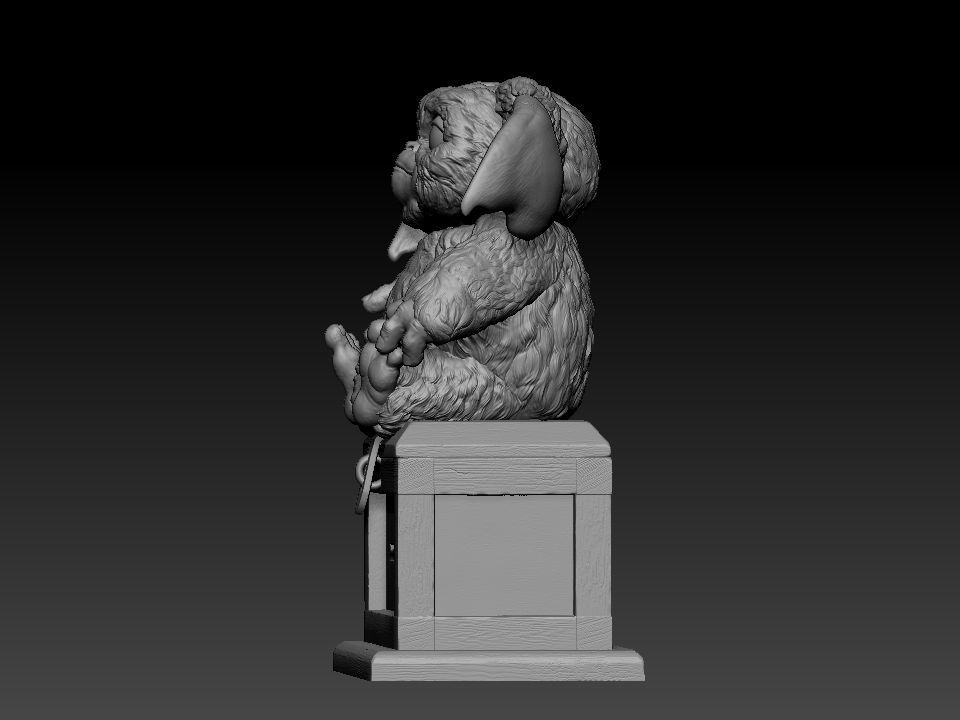 Gizmo teddy bear 3D print model_16
