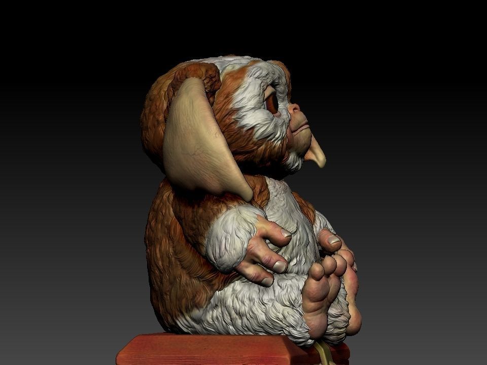 Gizmo teddy bear 3D print model_25