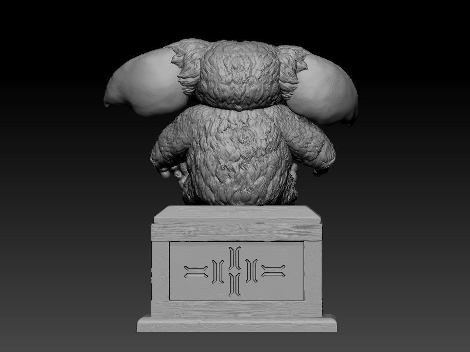 Gizmo teddy bear 3D print model_12