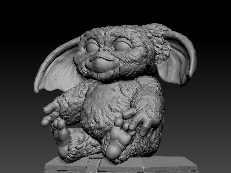 Gizmo teddy bear 3D print model_36